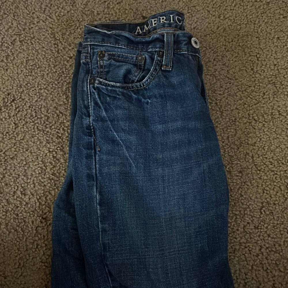 I bought these pants and wore them once they are in very good condition.